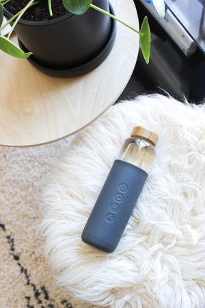 GLASS WATER BOTTLE BY SOMA - Velvet Staging 2.0