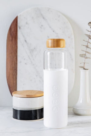 GLASS WATER BOTTLE BY SOMA - Velvet Staging 2.0