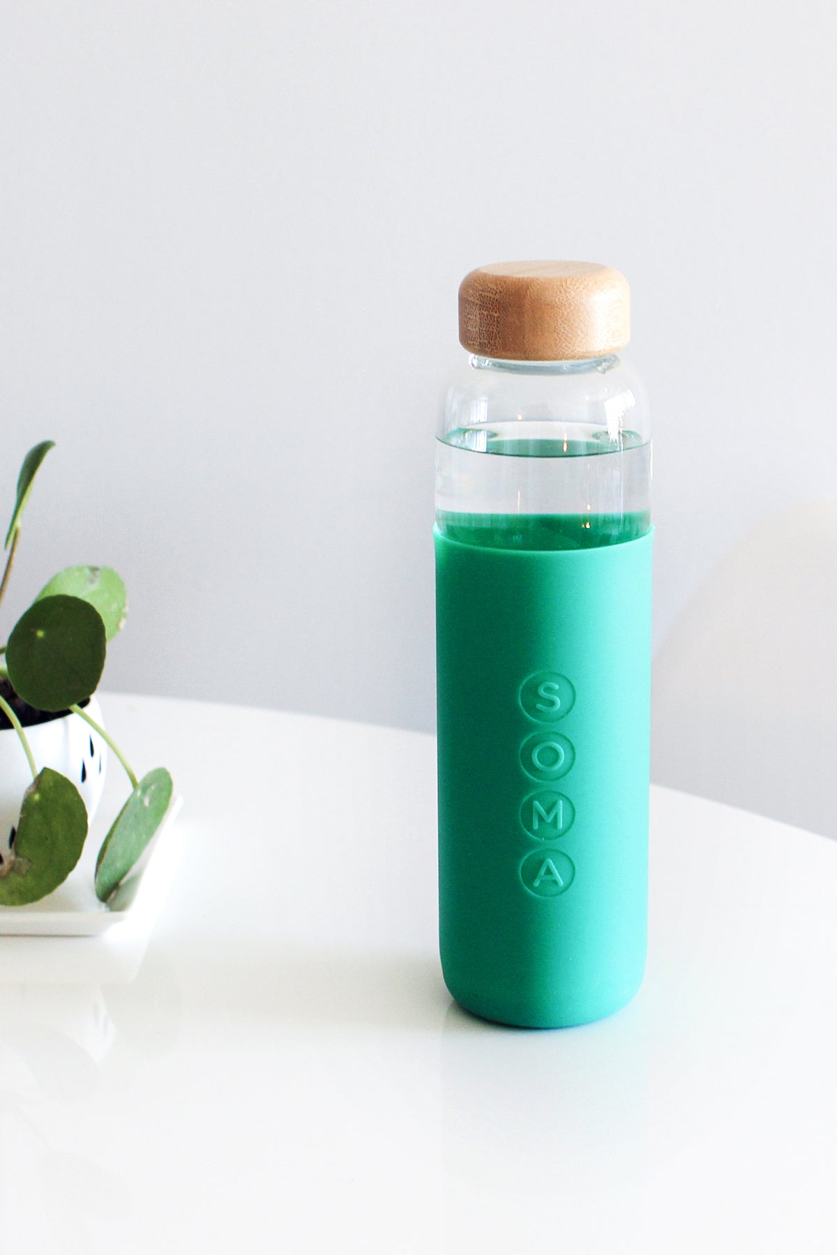 GLASS WATER BOTTLE BY SOMA - Velvet Staging 2.0