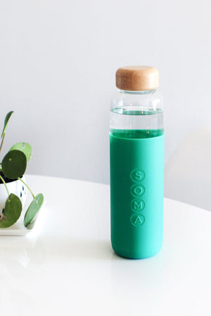 GLASS WATER BOTTLE BY SOMA - Velvet Staging 2.0