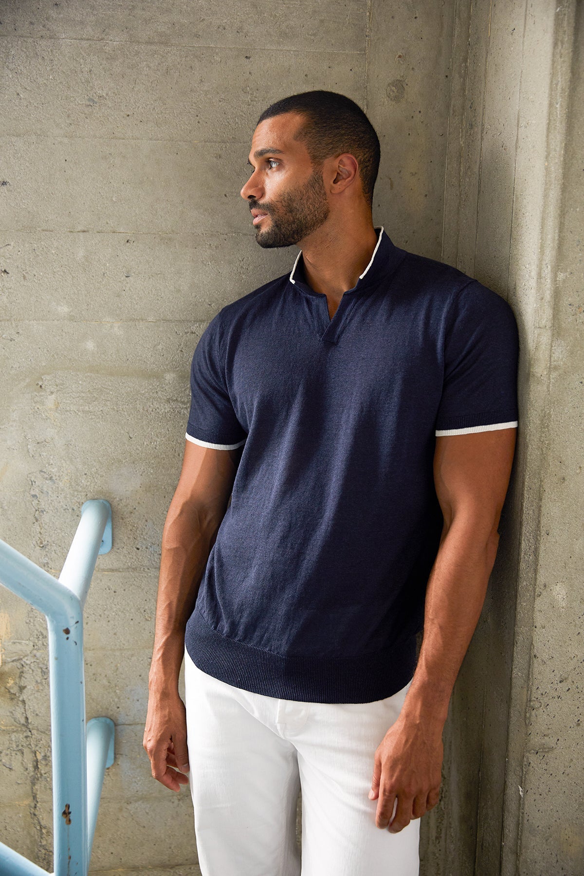 GORDON LINEN BLEND POLO - Velvet Staging 2.0