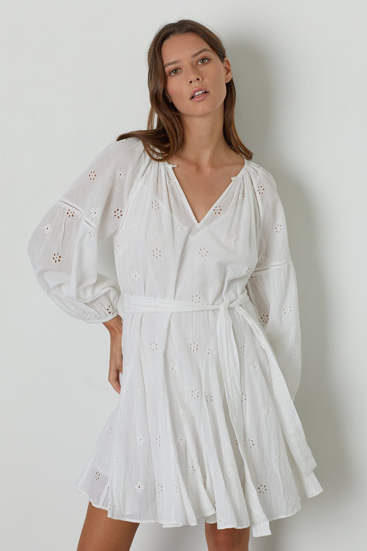 GRACIE COTTON EYELET DRESS - Velvet Staging 2.0