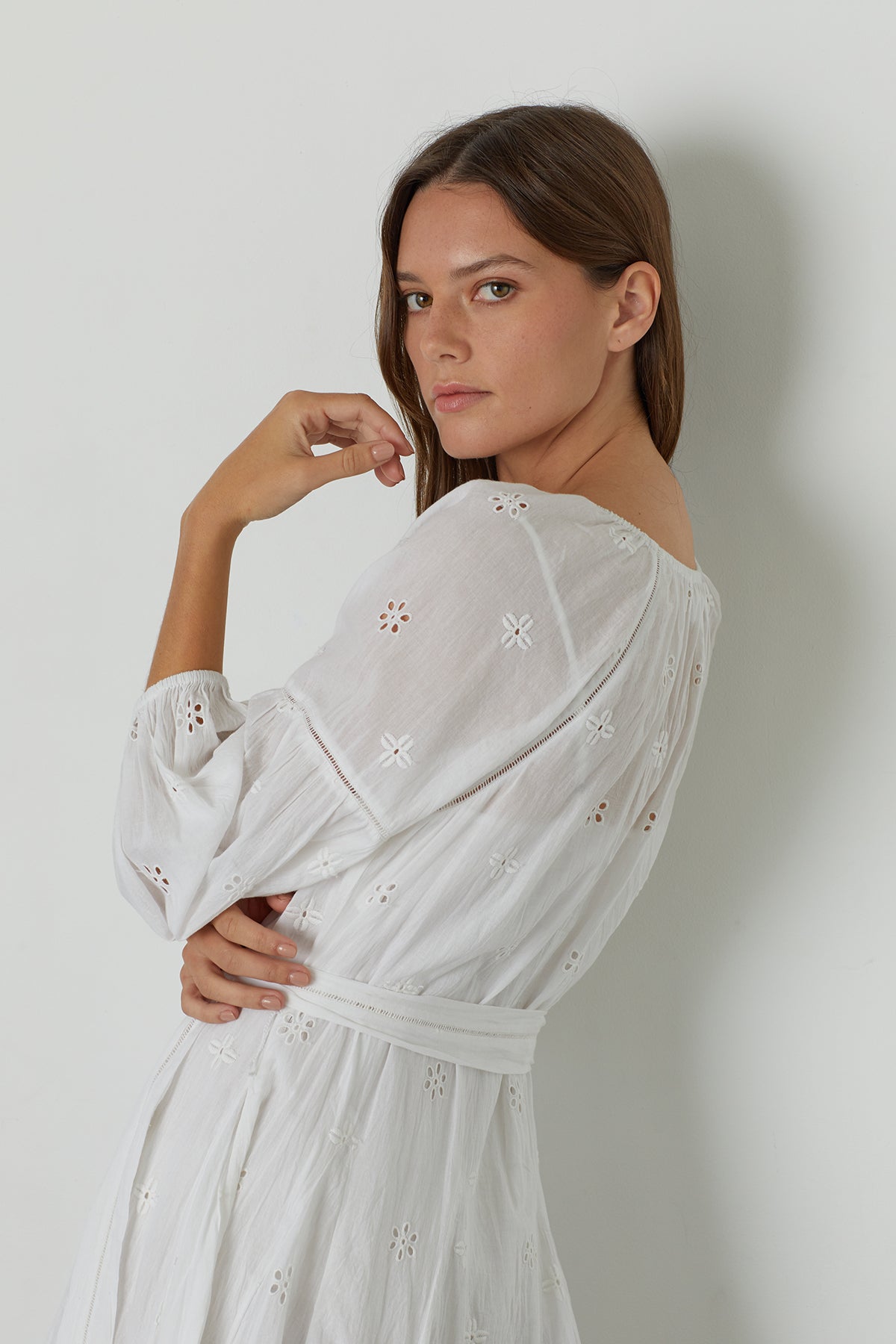 GRACIE COTTON EYELET DRESS - Velvet Staging 2.0-26916153786564