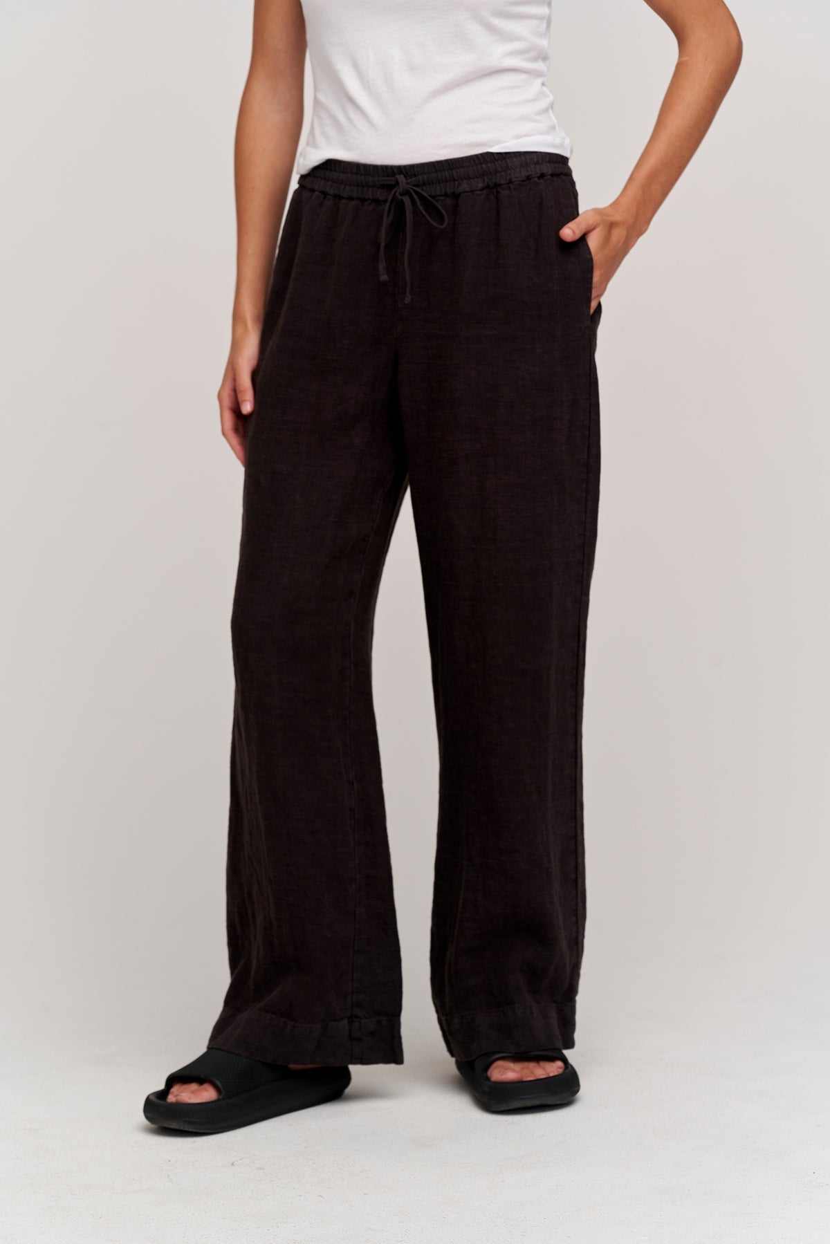 GWYNETH HEAVY LINEN PANT - Velvet Staging 2.0-26916155588804