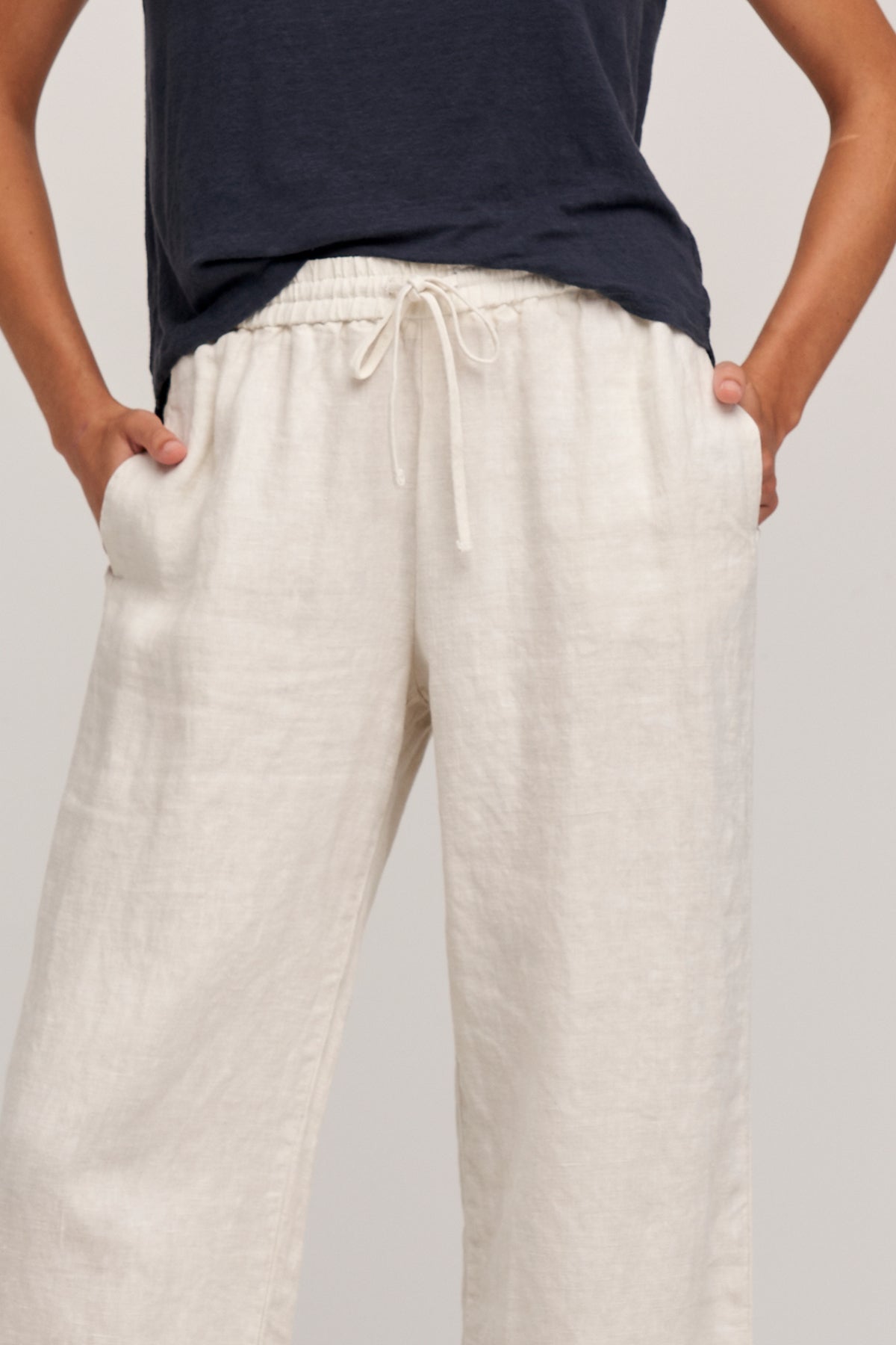 GWYNETH HEAVY LINEN PANT - Velvet Staging 2.0-26916155556036