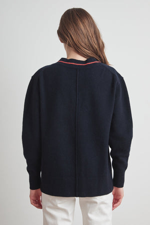 HAIDEE CASHMERE BLEND V-NECK SWEATER - Velvet Staging 2.0