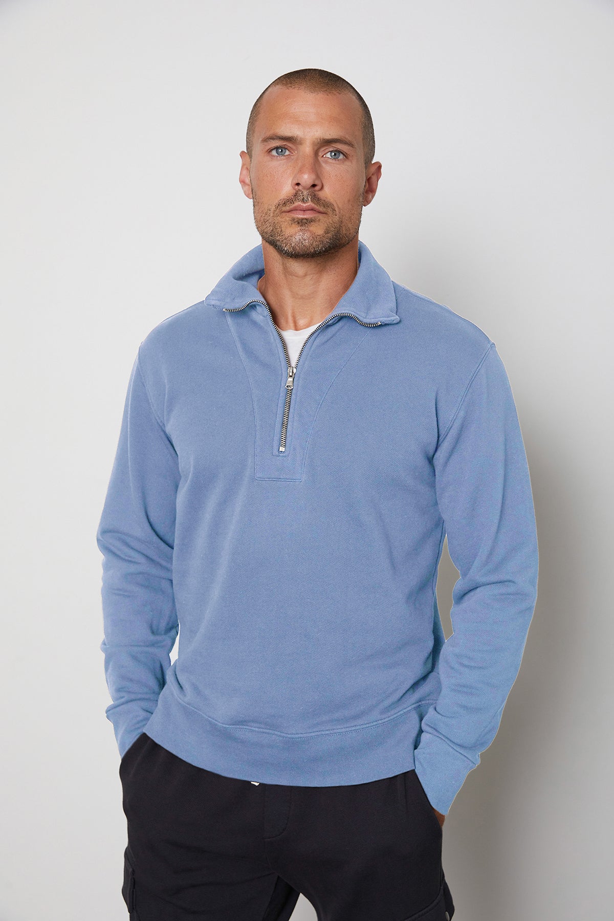 HANK HALF ZIP PULLOVER - Velvet Staging 2.0-26916156440772
