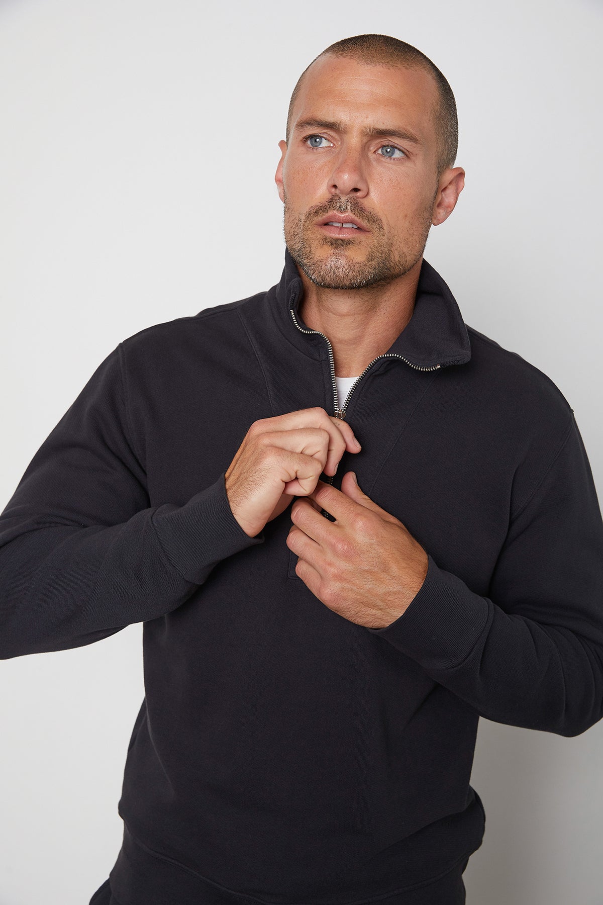 HANK HALF ZIP PULLOVER - Velvet Staging 2.0-26916156276932