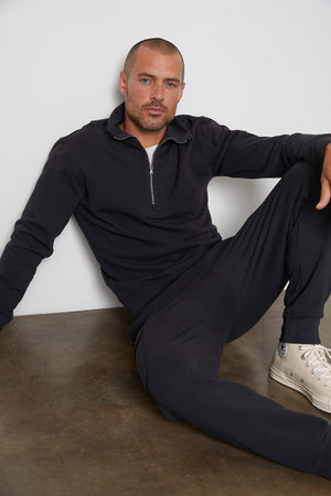 HANK HALF ZIP PULLOVER - Velvet Staging 2.0