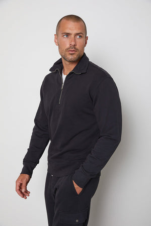 HANK HALF ZIP PULLOVER - Velvet Staging 2.0