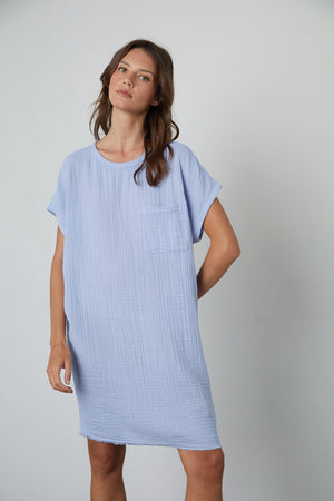 HANNA COTTON SLUB MIX DRESS - Velvet Staging 2.0