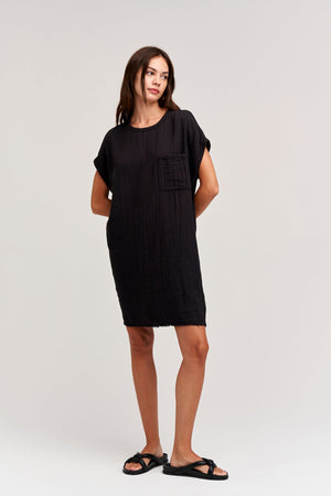 HANNA COTTON SLUB MIX DRESS - Velvet Staging 2.0
