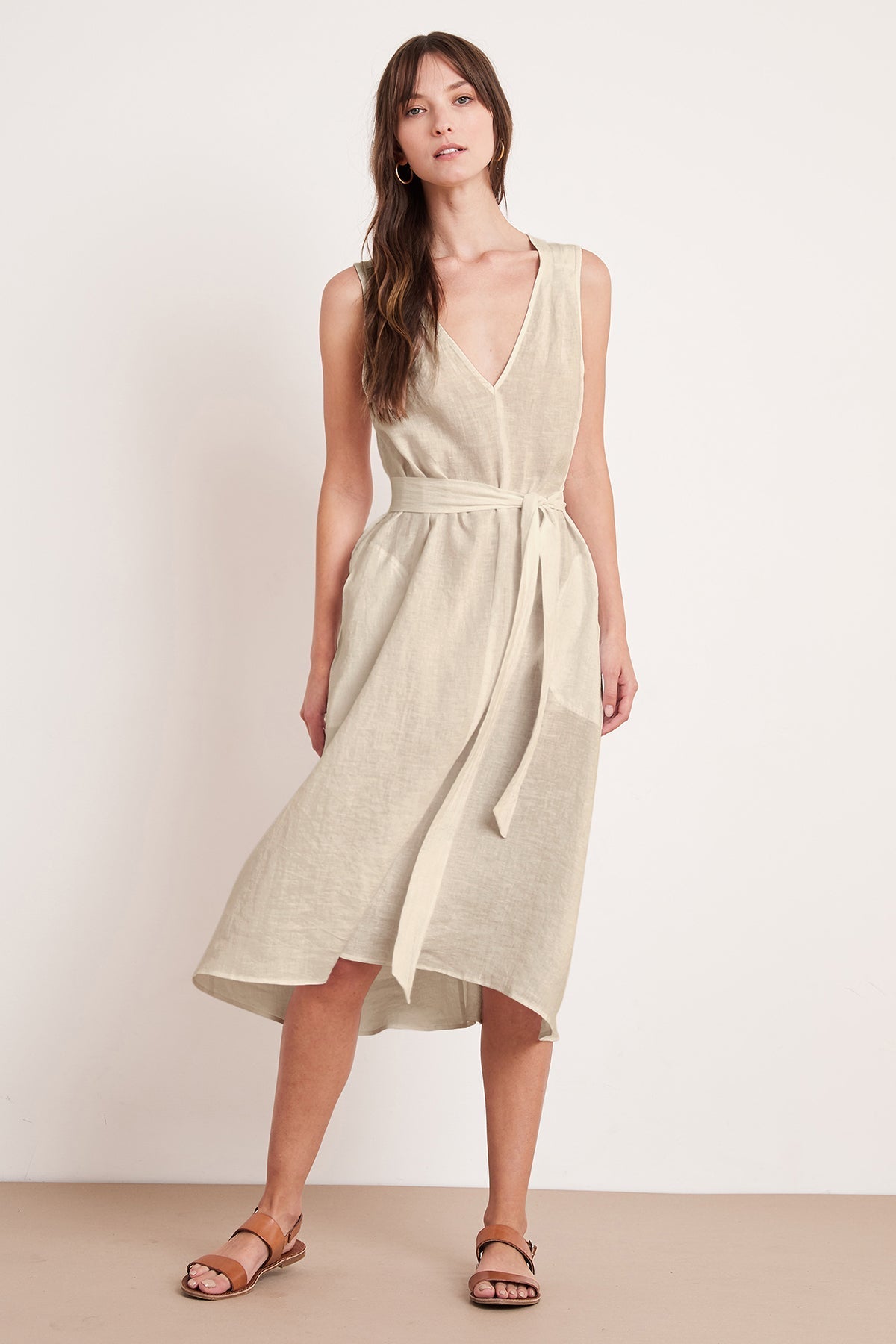 HARMONY LINEN DRESS - Velvet Staging 2.0-26916159520964