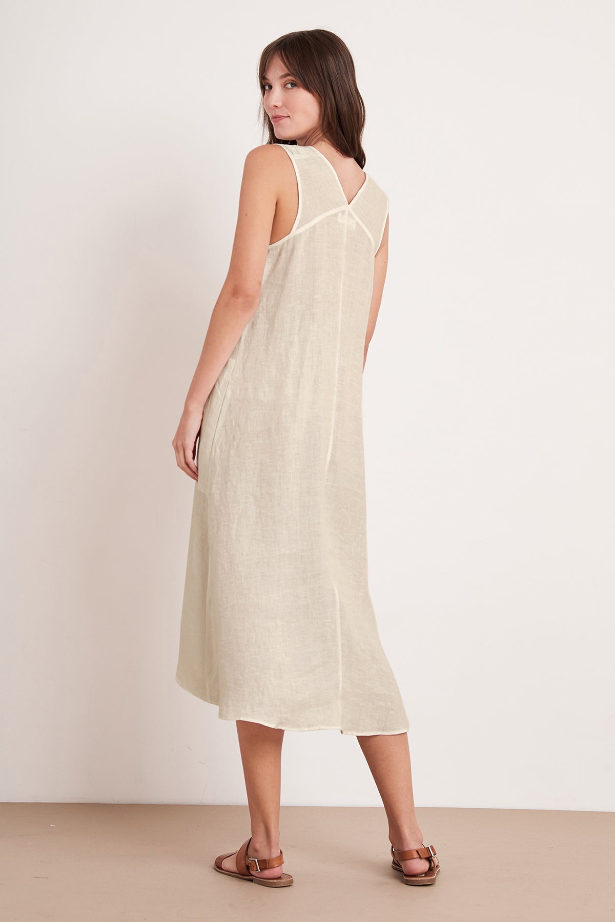 HARMONY LINEN DRESS - Velvet Staging 2.0-26916159586500