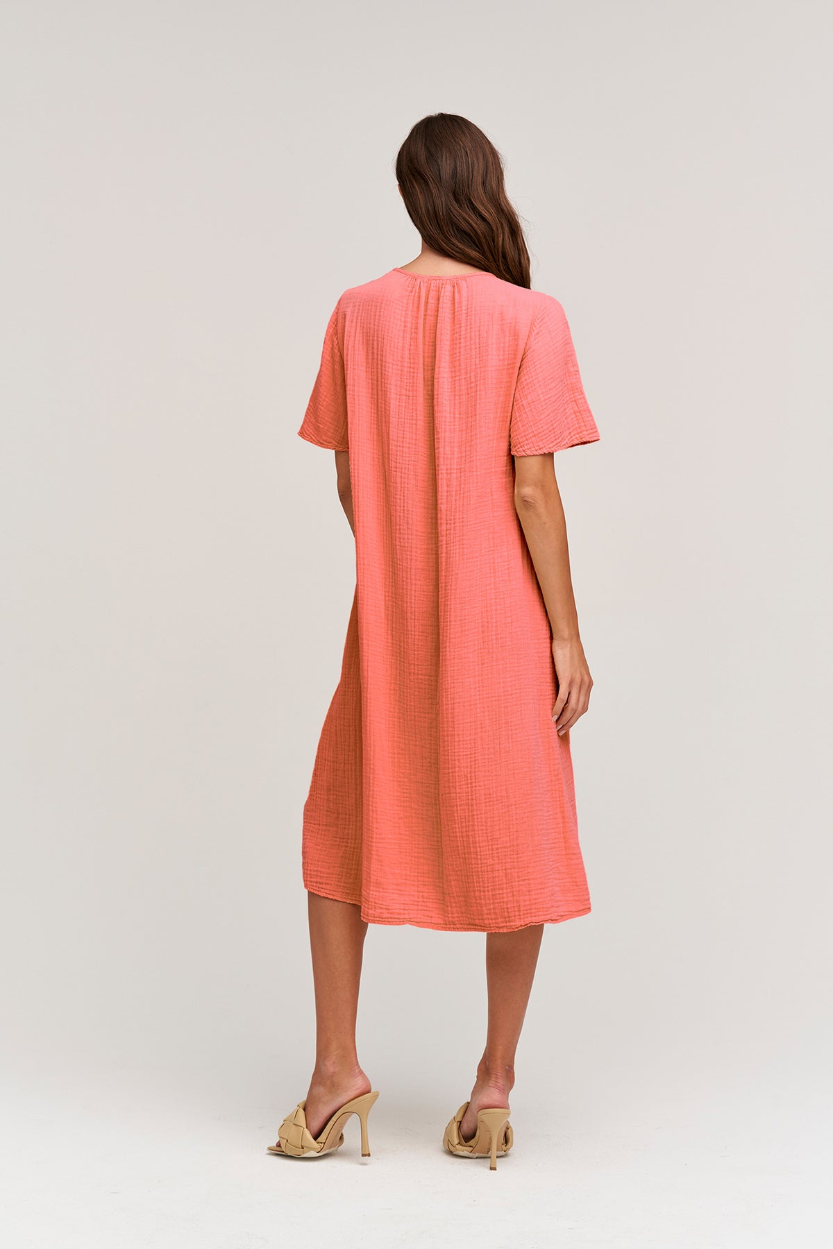 HAZEL COTTON GAUZE MIDI DRESS - Velvet Staging 2.0-26916160864452