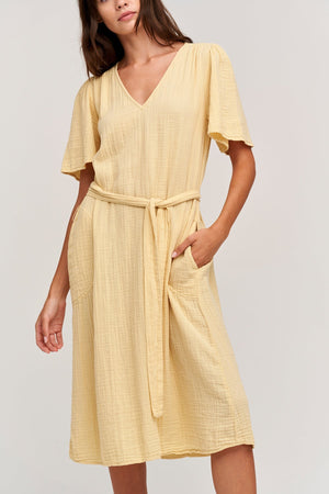 HAZEL COTTON GAUZE MIDI DRESS - Velvet Staging 2.0