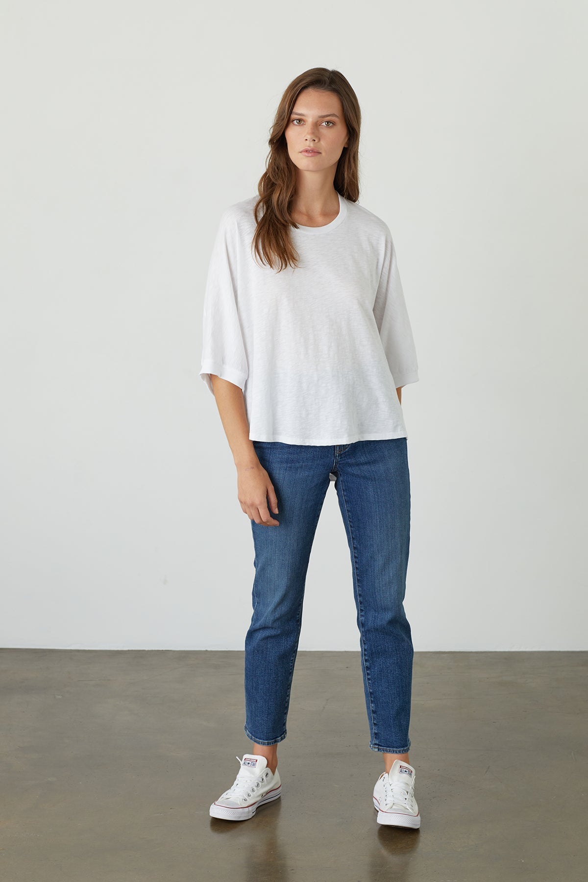 HELEN 3/4 SLEEVE OVERSIZED TEE - Velvet Staging 2.0
