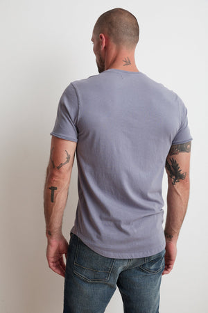 HESTON SUEDED JERSEY HENLEY - Velvet Staging 2.0