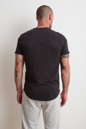 HESTON SUEDED JERSEY HENLEY - Velvet Staging 2.0