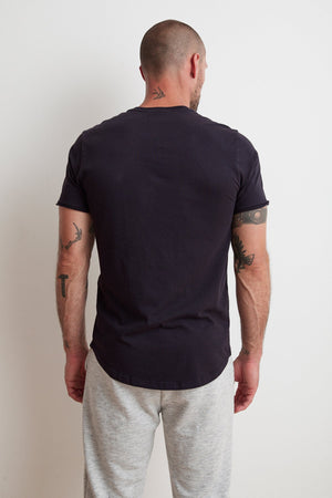 HESTON SUEDED JERSEY HENLEY - Velvet Staging 2.0