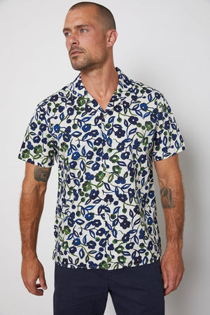 ISAIAH PRINTED BUTTON-UP SHIRT - Velvet Staging 2.0