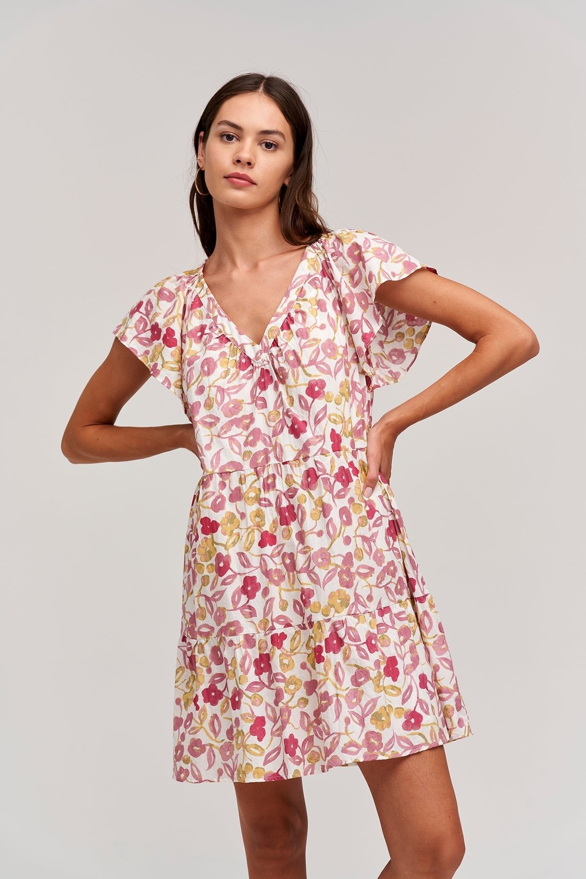 IVY PRINTED COTTON CAMBRIC DRESS - Velvet Staging 2.0
