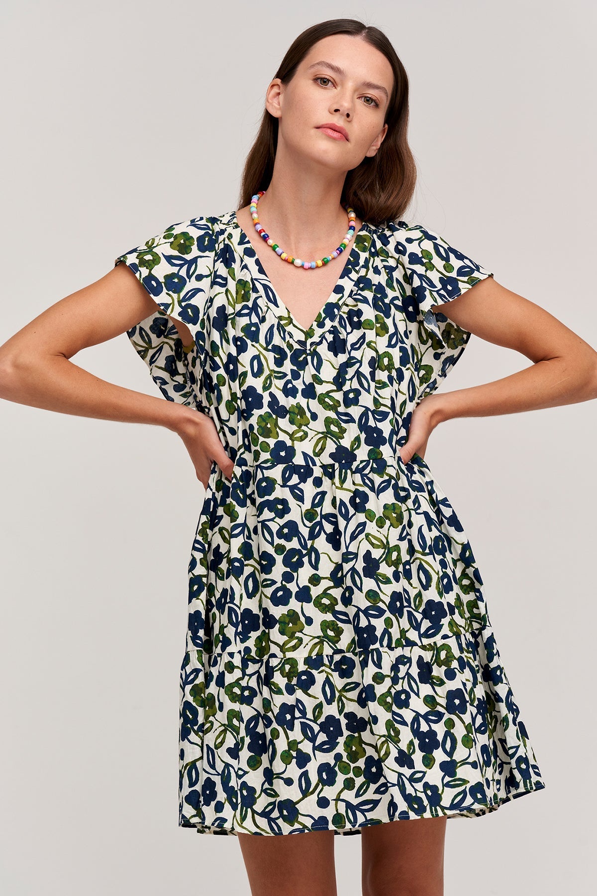 IVY PRINTED COTTON CAMBRIC DRESS - Velvet Staging 2.0