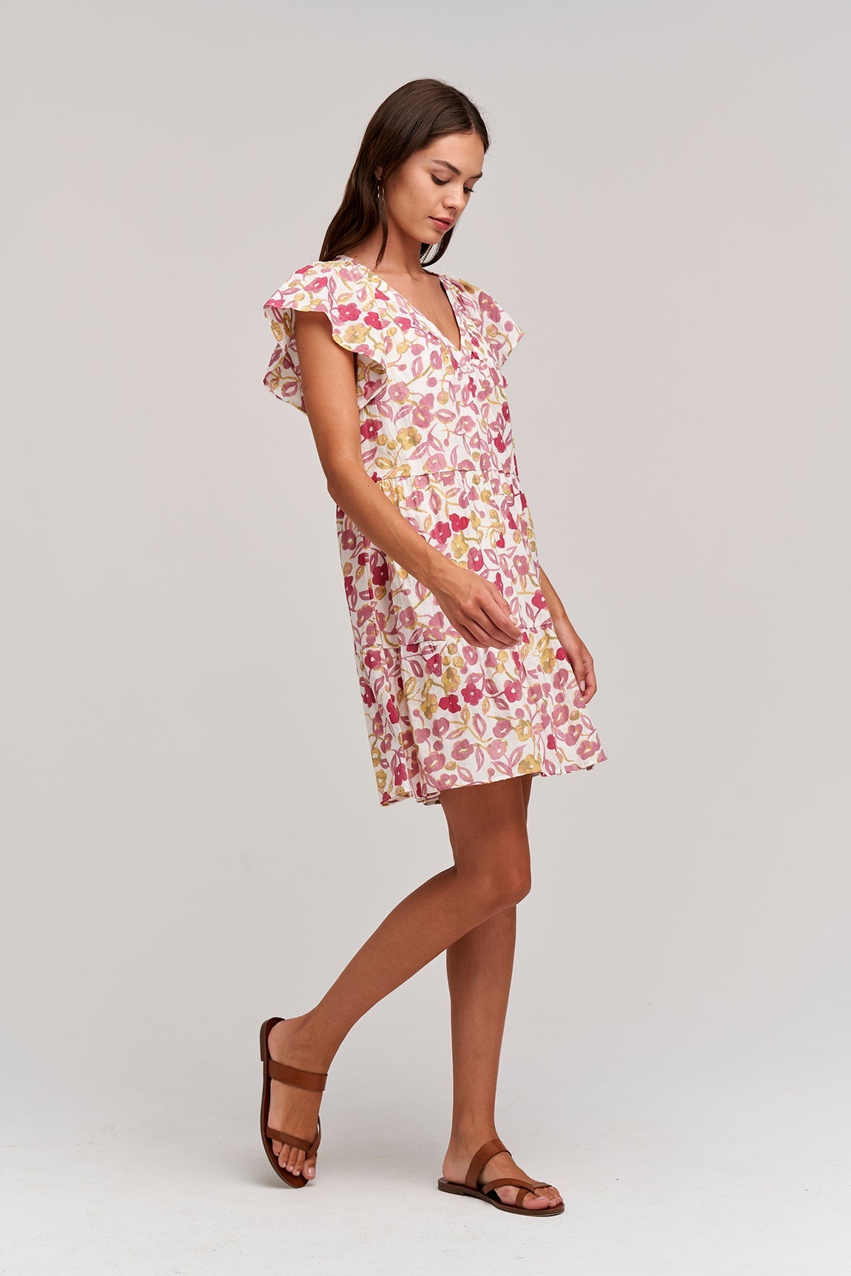 IVY PRINTED COTTON CAMBRIC DRESS - Velvet Staging 2.0-26916174790852