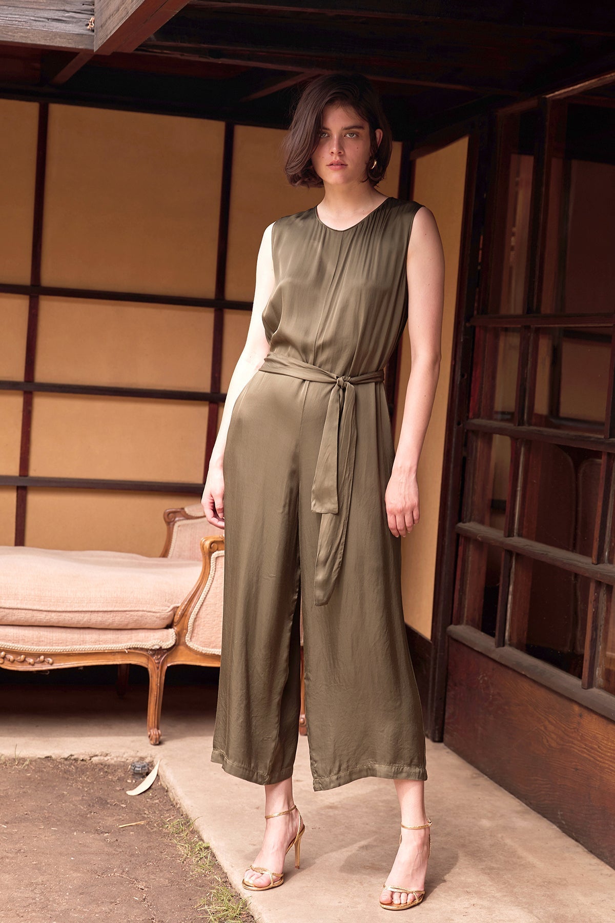 IVY SATIN VISCOSE JUMPSUIT - Velvet Staging 2.0