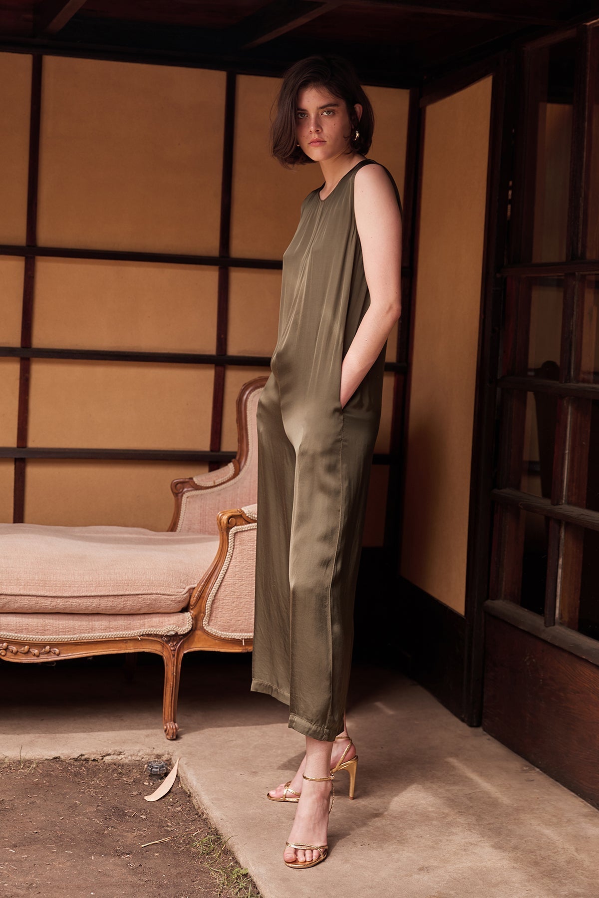 IVY SATIN VISCOSE JUMPSUIT - Velvet Staging 2.0