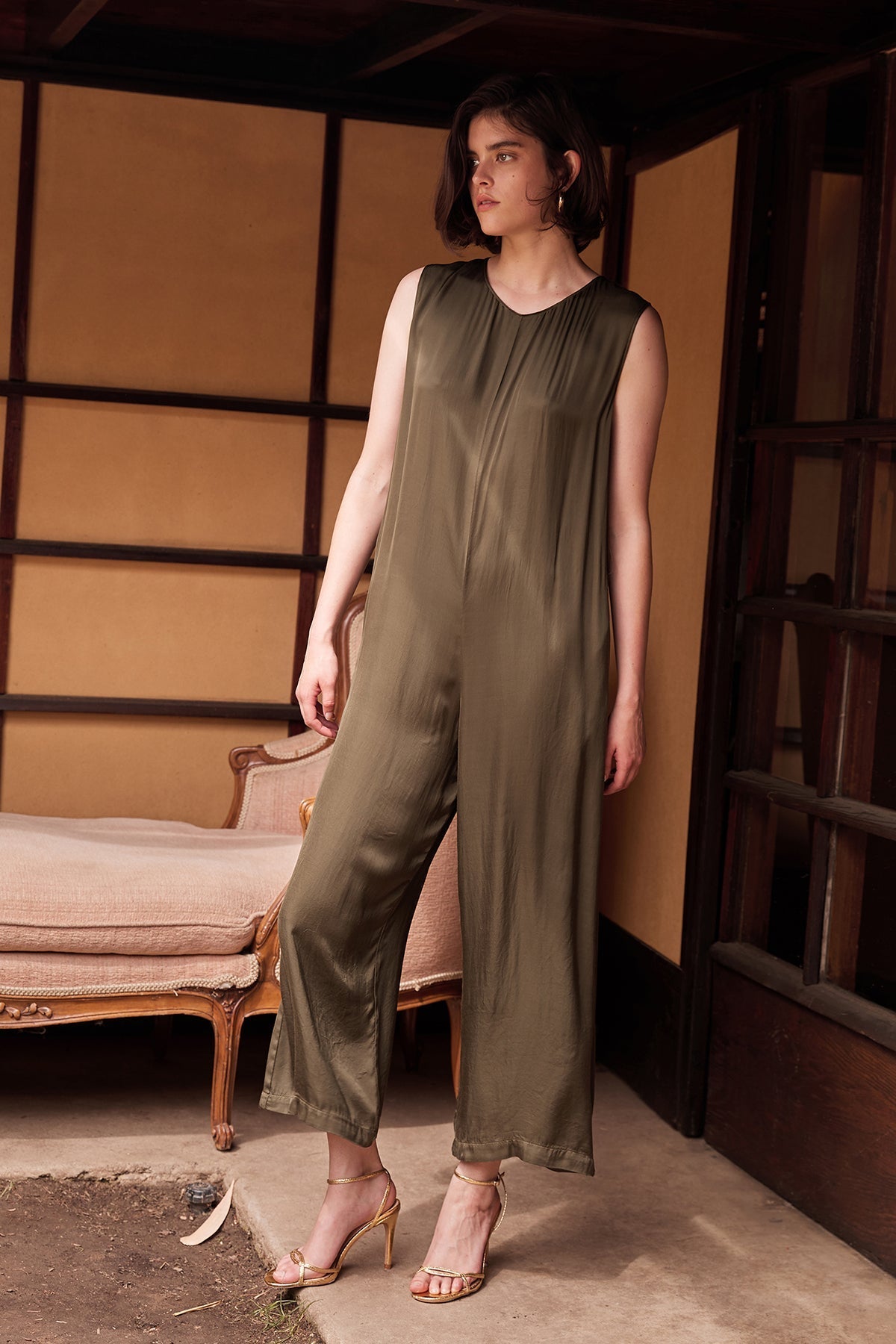 IVY SATIN VISCOSE JUMPSUIT - Velvet Staging 2.0