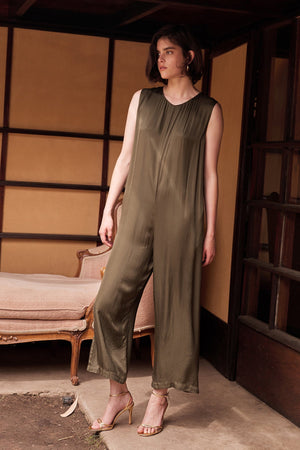 IVY SATIN VISCOSE JUMPSUIT - Velvet Staging 2.0