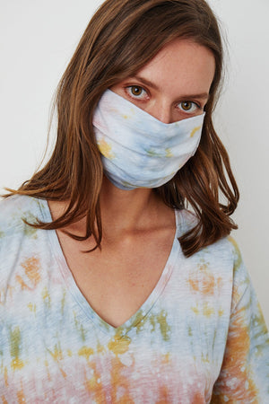 IZZIE TIE DYE FACE MASK - Velvet Staging 2.0