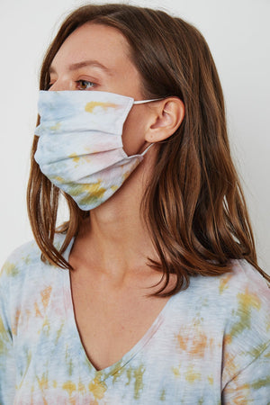 IZZIE TIE DYE FACE MASK - Velvet Staging 2.0