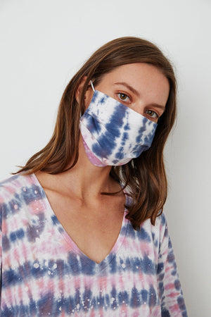 IZZIE TIE DYE FACE MASK - Velvet Staging 2.0