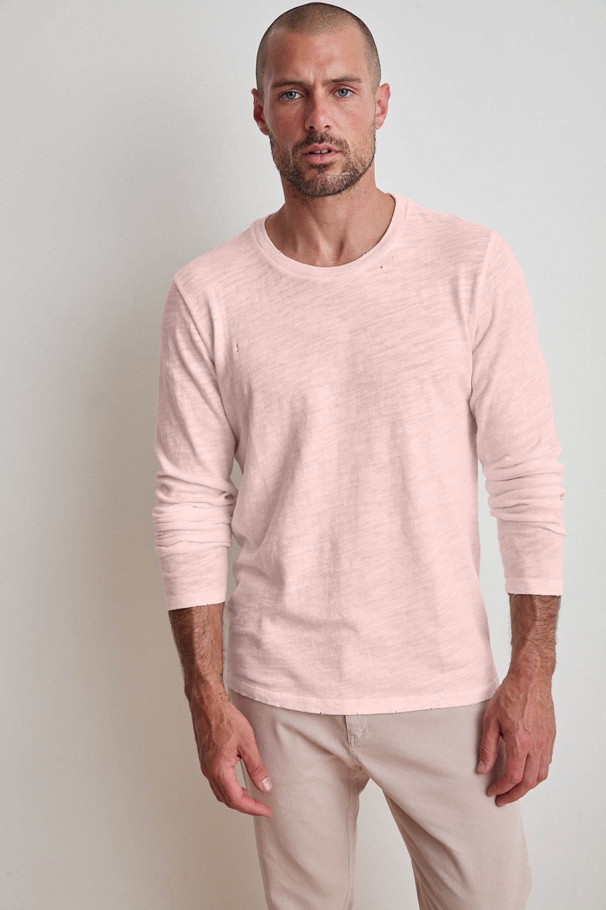 JACKSON DISTRESSED SLUB TEE - Velvet Staging 2.0