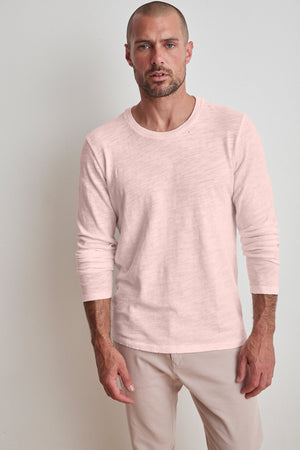 JACKSON DISTRESSED SLUB TEE - Velvet Staging 2.0