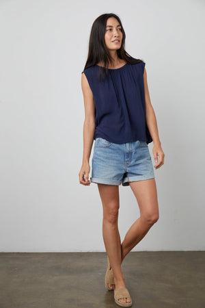 JADE CAP SLEEVE BLOUSE - Velvet Staging 2.0