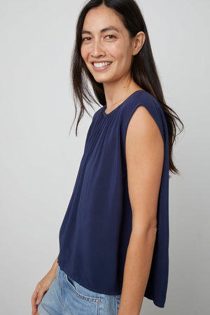 JADE CAP SLEEVE BLOUSE - Velvet Staging 2.0