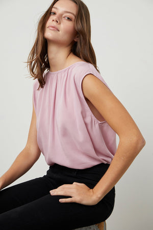 JADE CAP SLEEVE BLOUSE - Velvet Staging 2.0