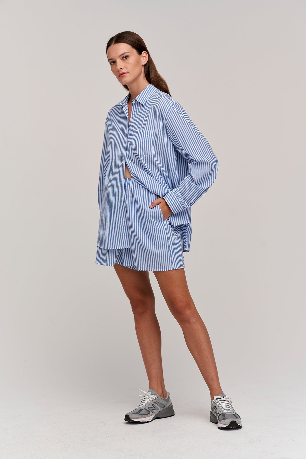 JANET STRIPED BUTTON-UP SHIRT - Velvet Staging 2.0-26916176068804