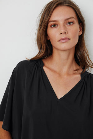 JAYCEE SPLIT NECK BLOUSE - Velvet Staging 2.0