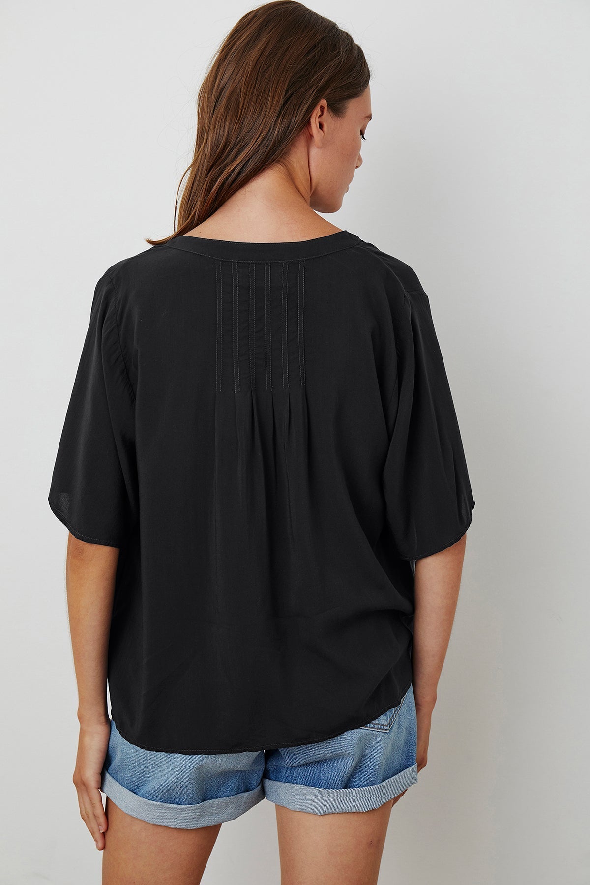 JAYCEE SPLIT NECK BLOUSE - Velvet Staging 2.0-26916179280068
