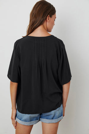 JAYCEE SPLIT NECK BLOUSE - Velvet Staging 2.0