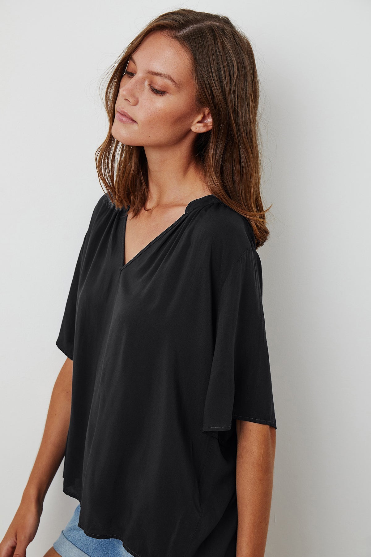 JAYCEE SPLIT NECK BLOUSE - Velvet Staging 2.0-26916179214532