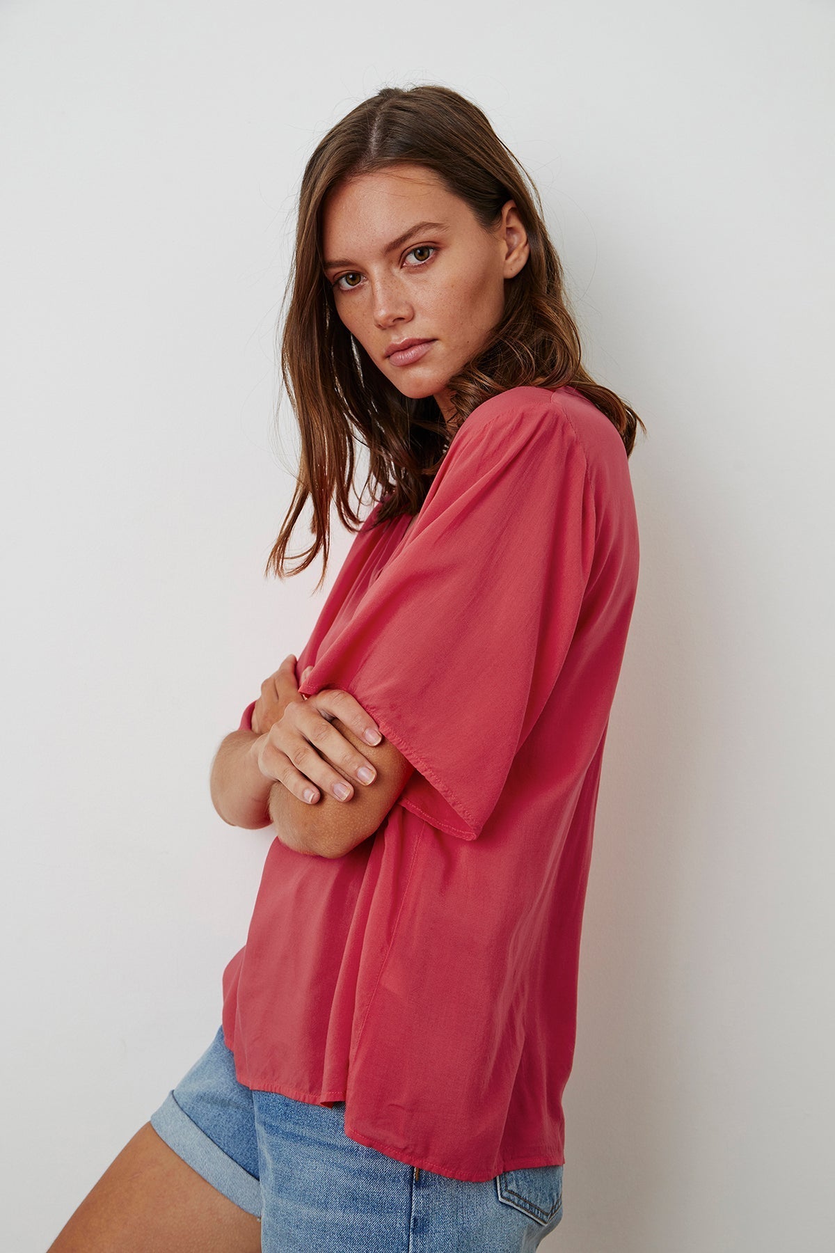 JAYCEE SPLIT NECK BLOUSE - Velvet Staging 2.0-26916184096964