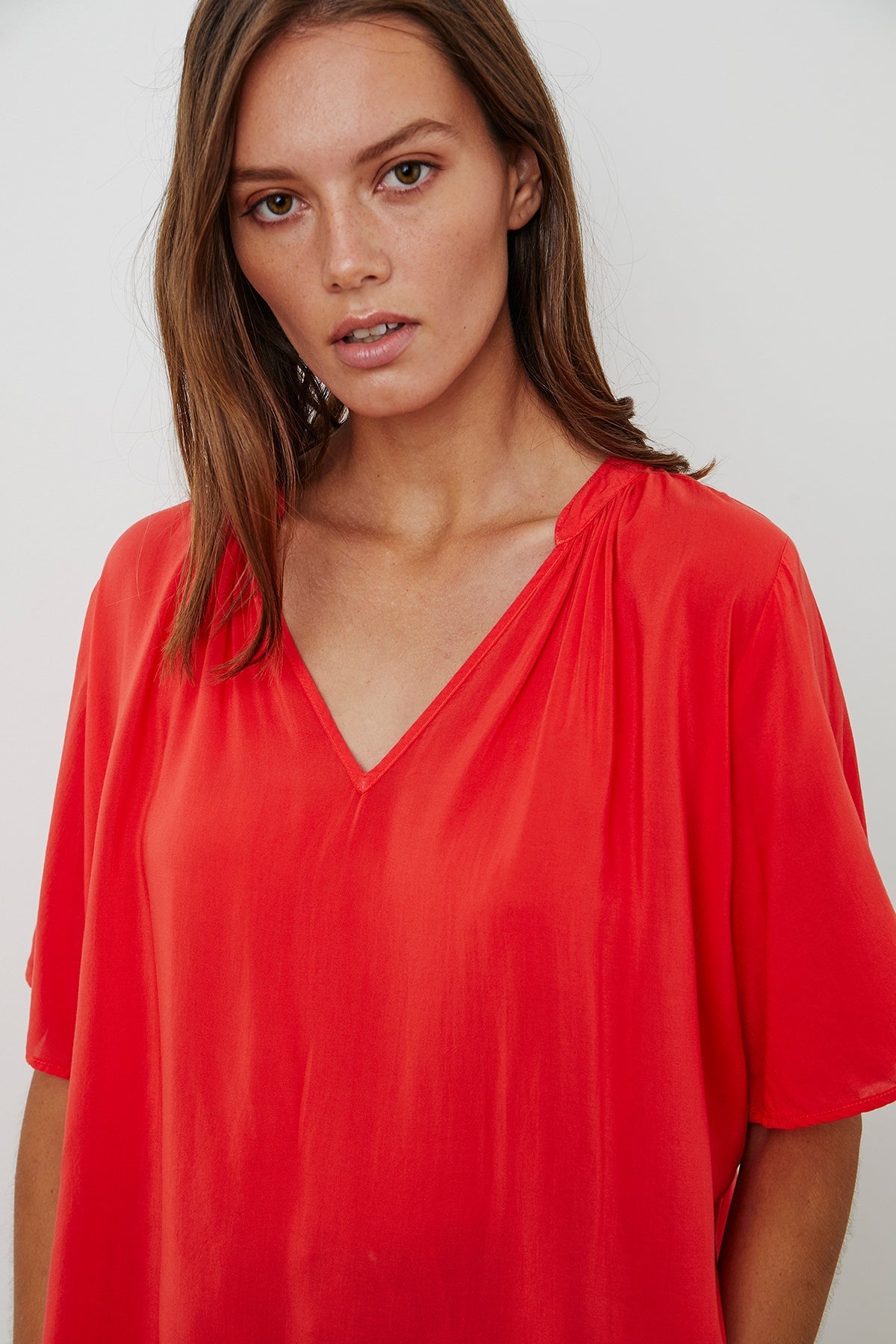 JAYCEE SPLIT NECK BLOUSE - Velvet Staging 2.0