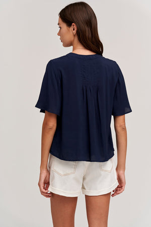 JAYCEE SPLIT NECK BLOUSE - Velvet Staging 2.0