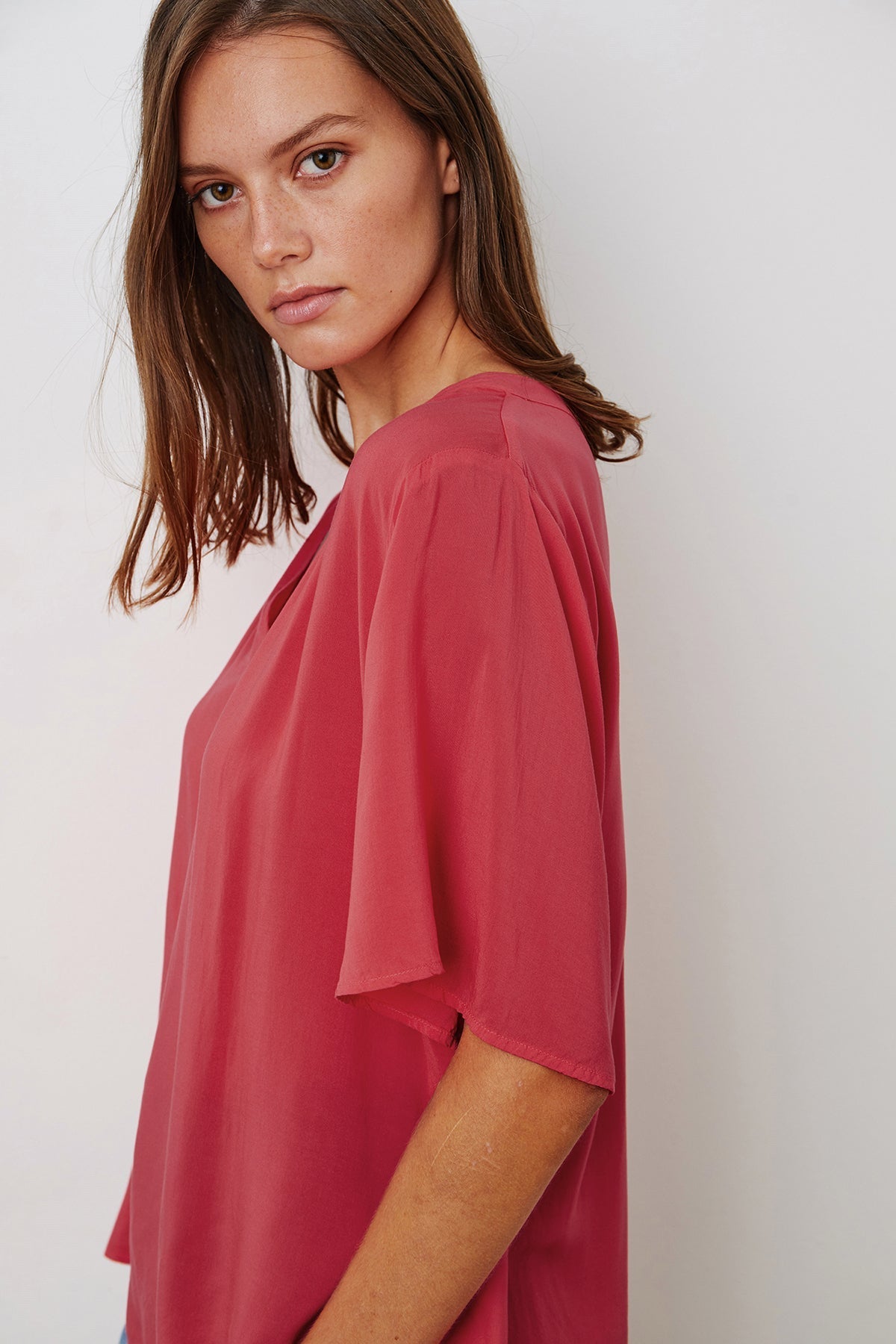 JAYCEE SPLIT NECK BLOUSE - Velvet Staging 2.0