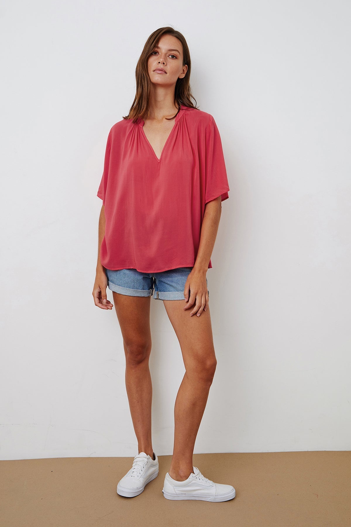 JAYCEE SPLIT NECK BLOUSE - Velvet Staging 2.0